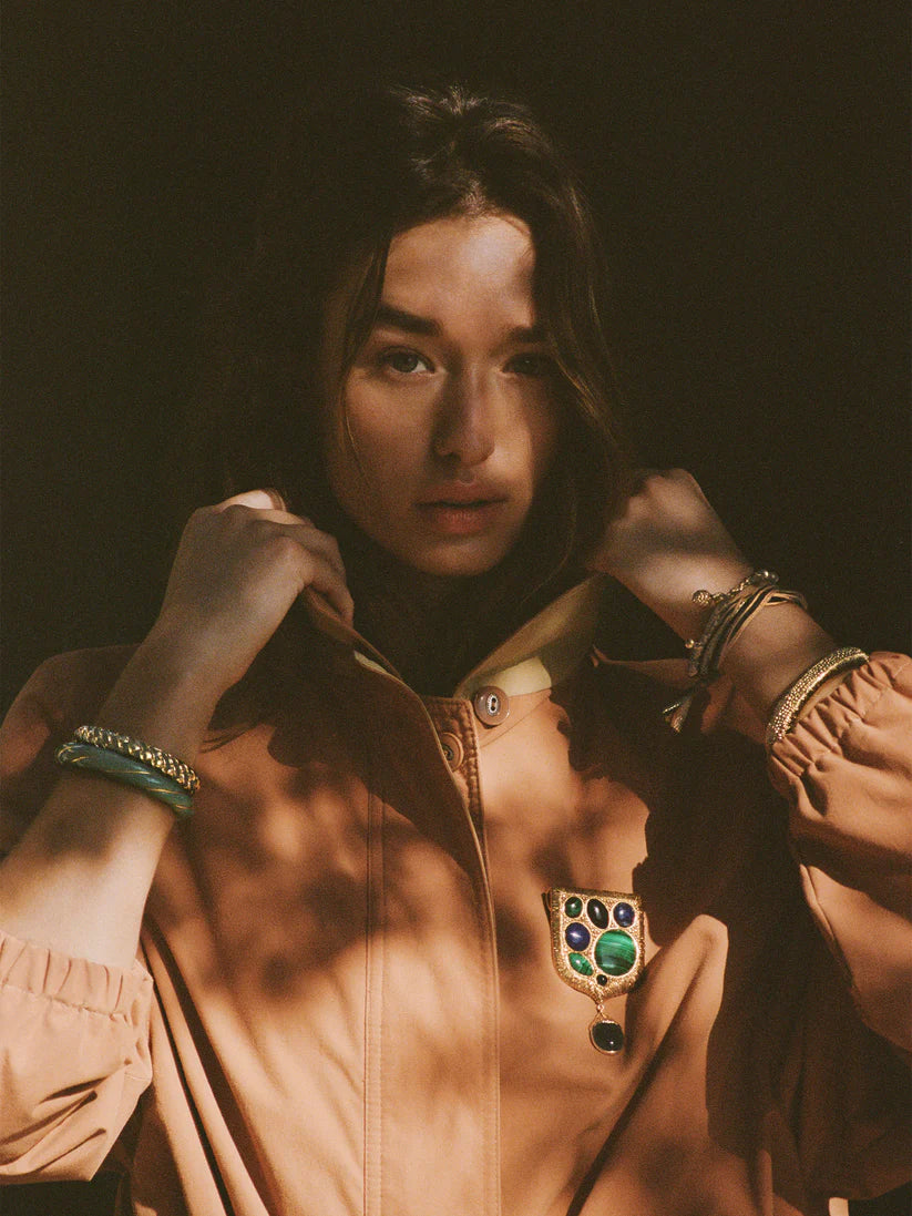 A BIDERMANN DIANA BRACELET VERT TILLEUL